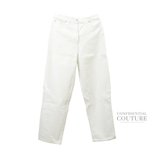 White Five-Pocket Denim Jeans. Size-29