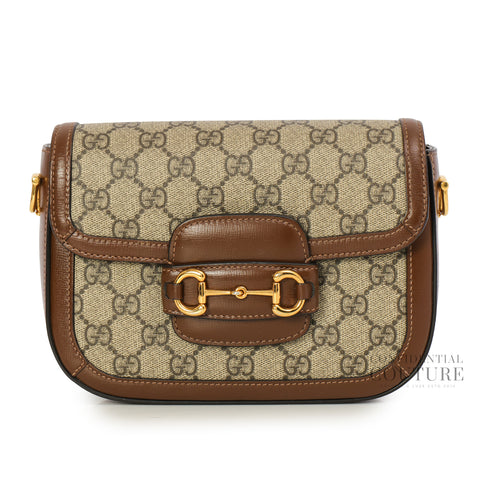 Horsebit 1955 Variation GG Supreme Canvas Small Shoulder Bag