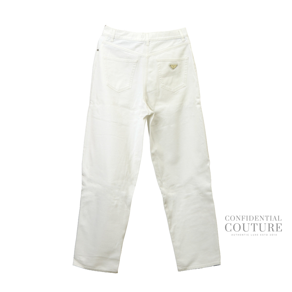 White Five-Pocket Denim Jeans. Size-29
