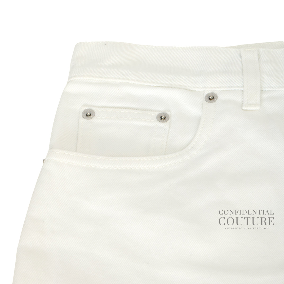 White Five-Pocket Denim Jeans. Size-29