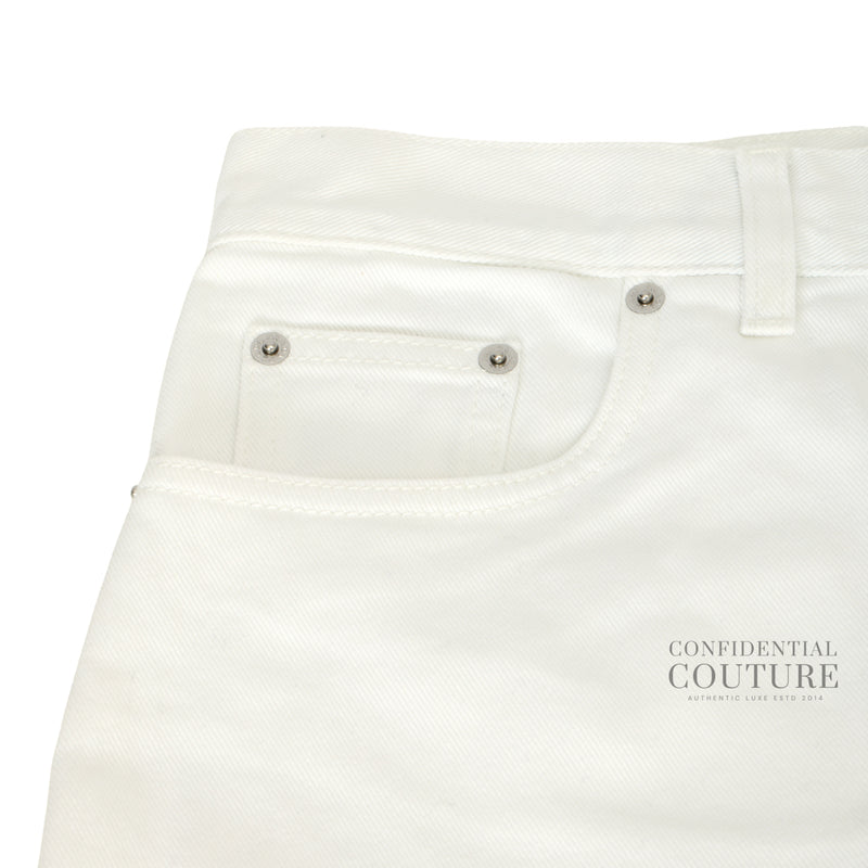 White Five-Pocket Denim Jeans. Size-29