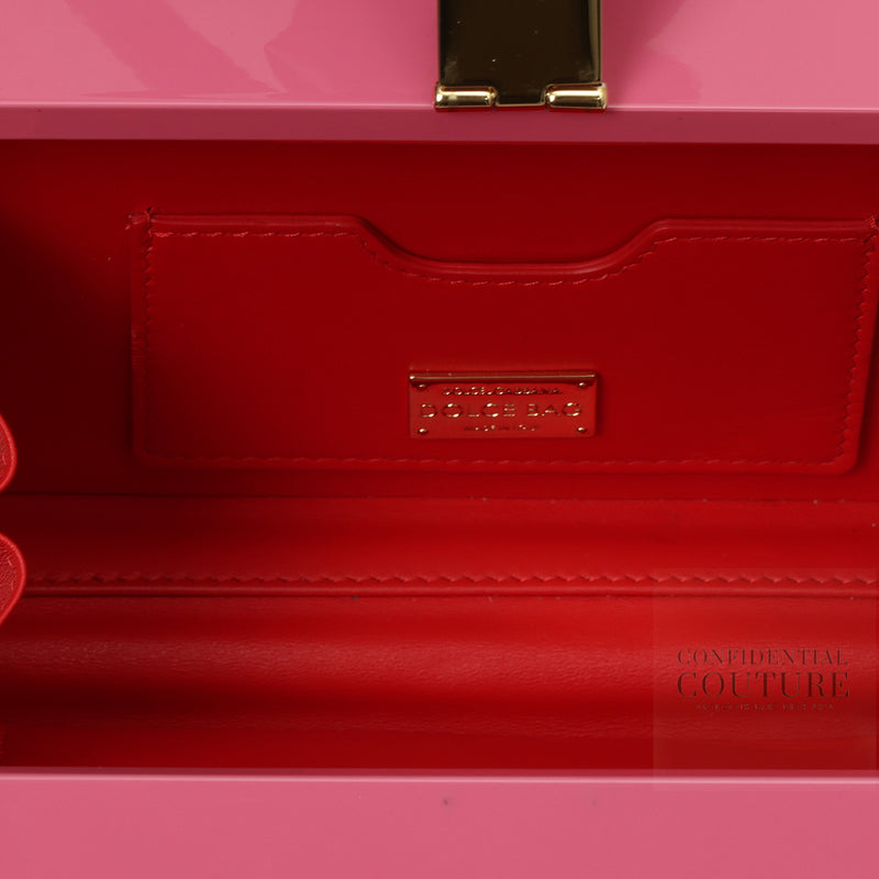 Dolce & gabbana can box crossbody bag in pink sale