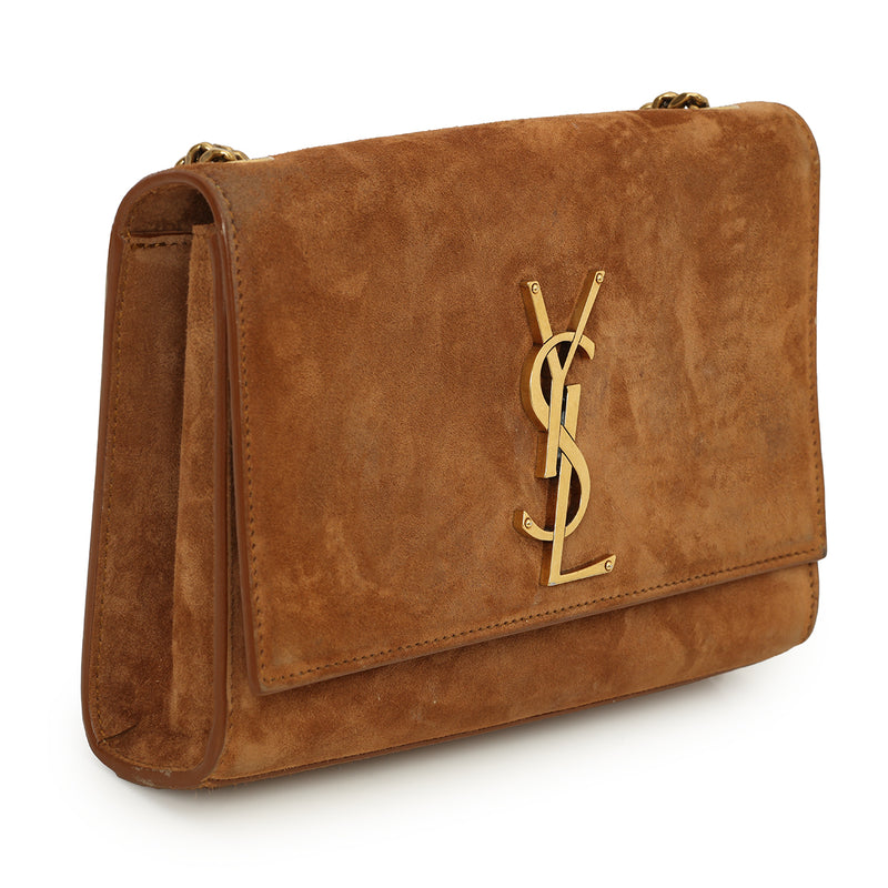Saint Laurent Suede Small Kate Bag