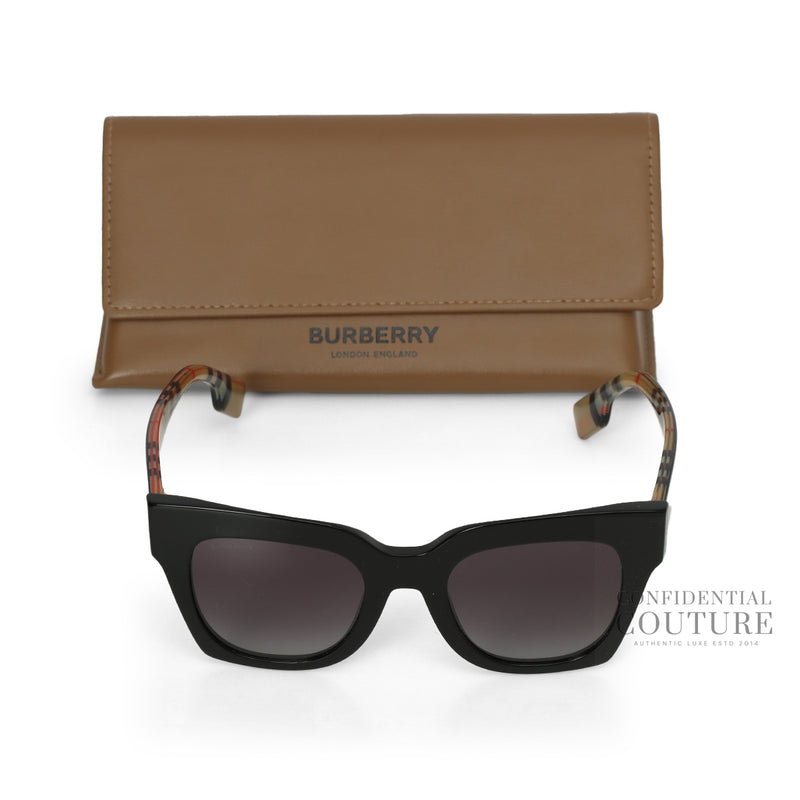 Men burberry black kitty sunglasses