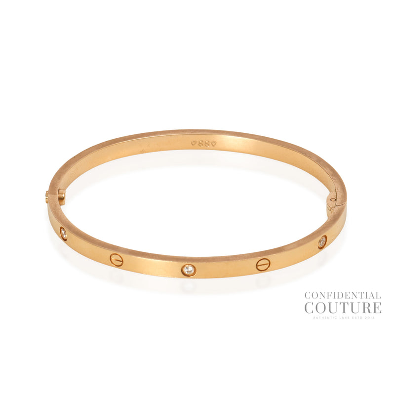 Love Bracelet Small Pink Gold With 6 Diamonds | 16