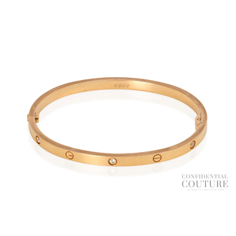 Love Bracelet Small Pink Gold With 6 Diamonds | 16