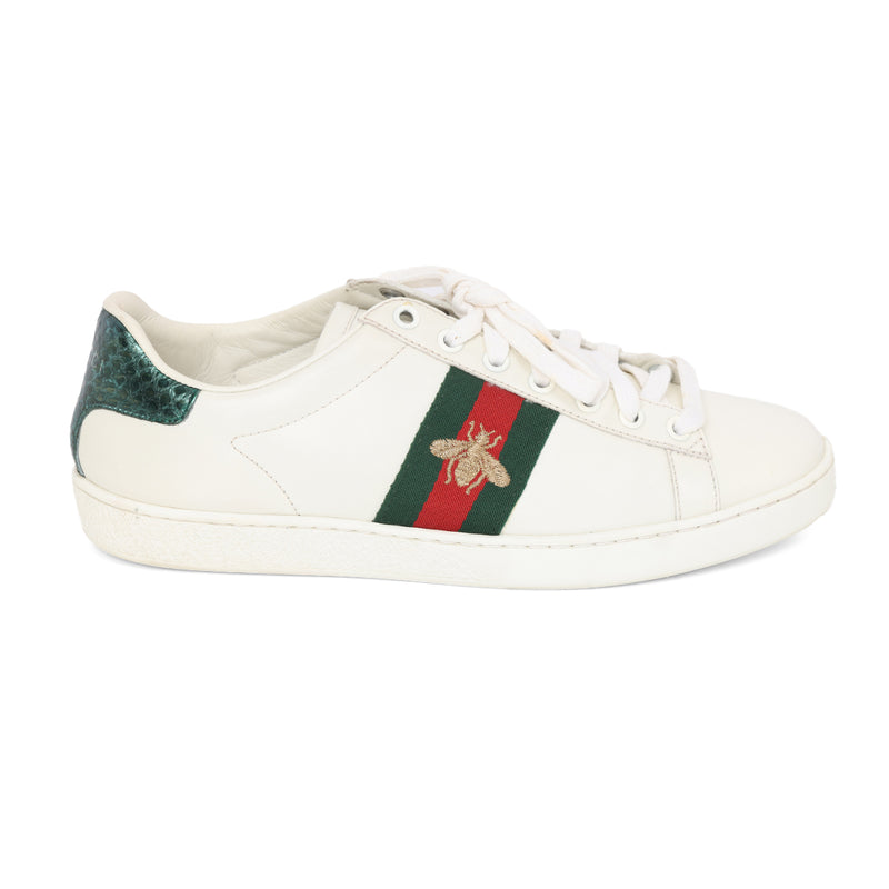 pre loved Gucci Ace White Sneakers -39