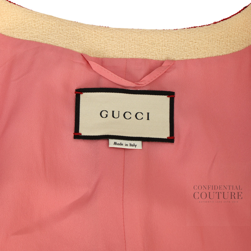 Wool Jacket with Web Bows | Size 42