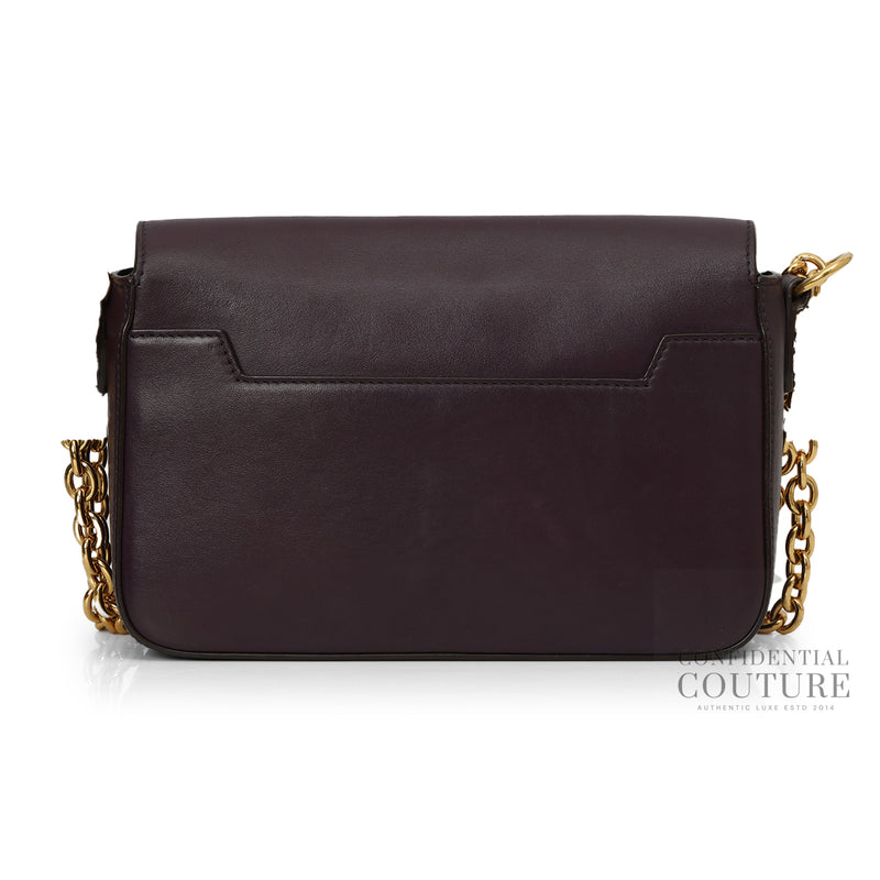 Pre-loved Tom Ford Eggplant Natalia Medium Shoulder bag