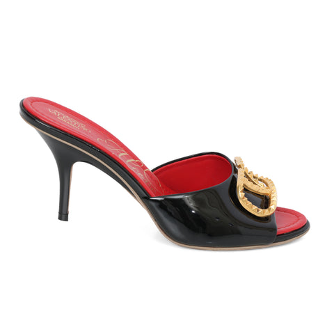 Garavani Patent Leather Alcove V-studded Heels - 39