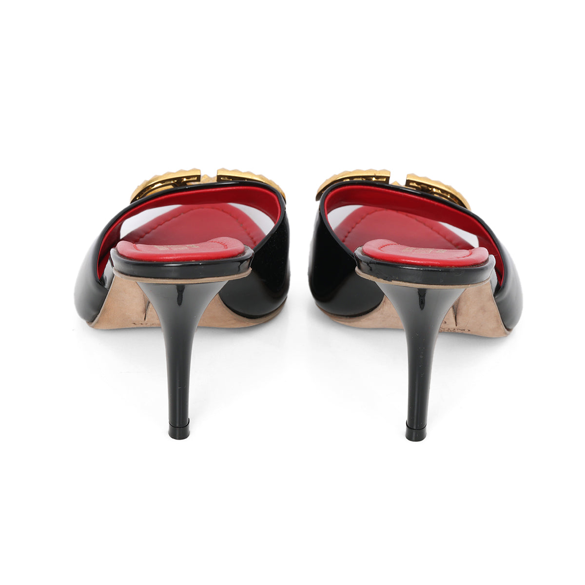 Garavani Patent Leather Alcove V-studded Heels - 39