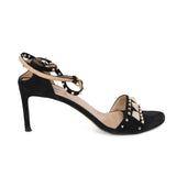 Garavani Roman Studded Black Heels - 38.5
