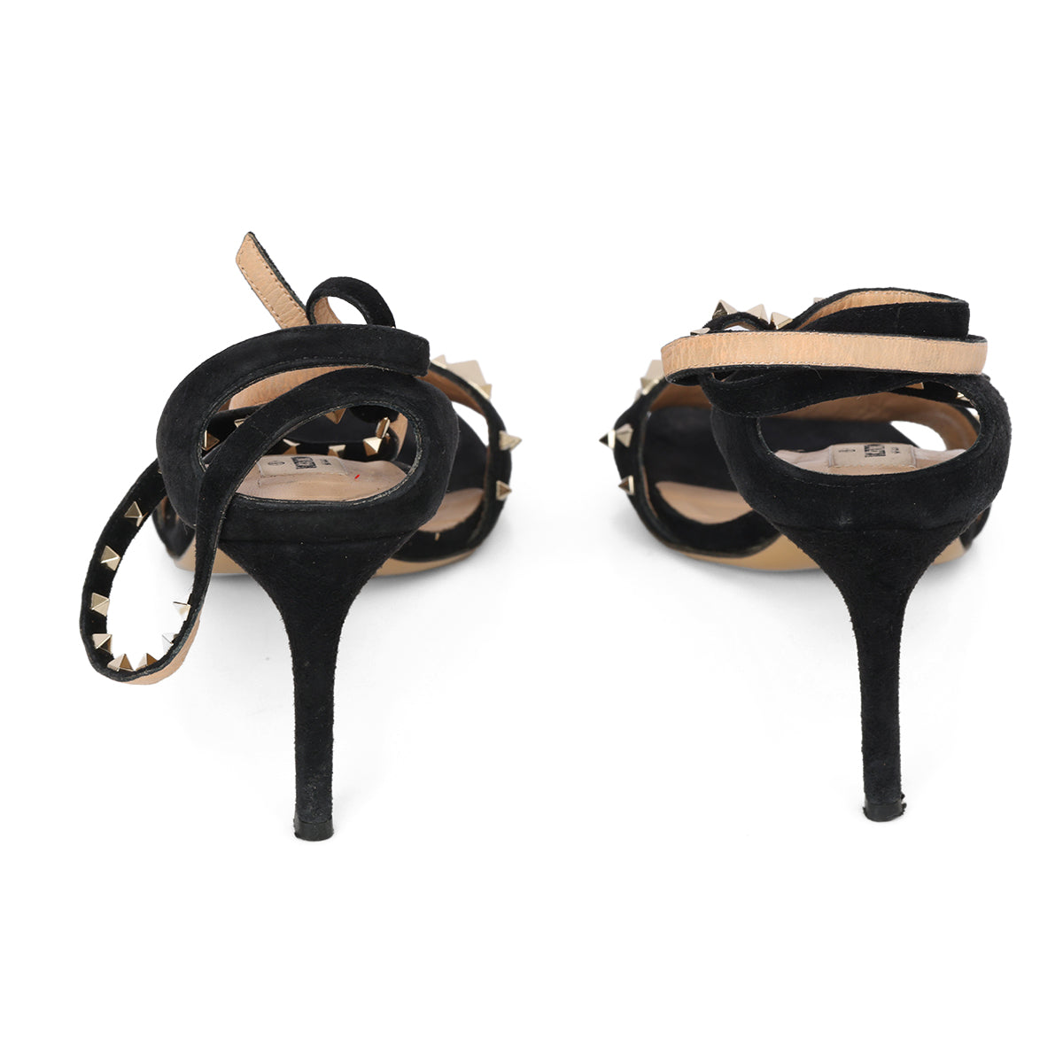 Garavani Roman Studded Black Heels - 38.5