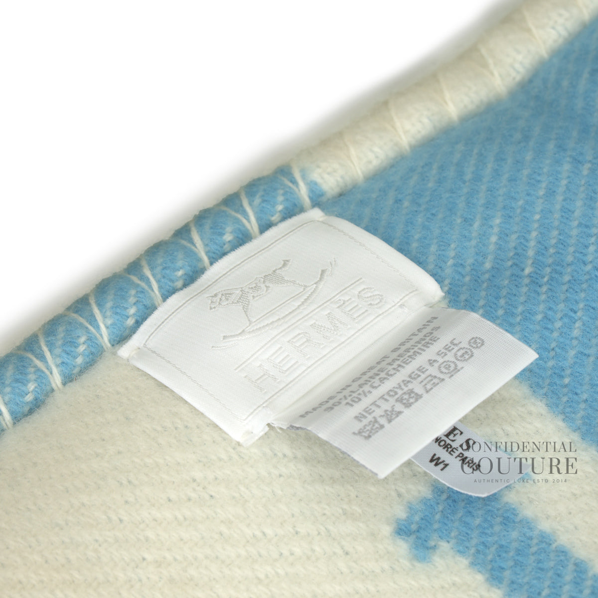 Avalon Baby Blanket Blue Genievre