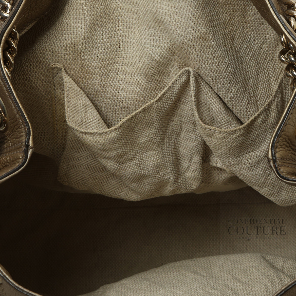 Champagne Medium Soho Chain Tote