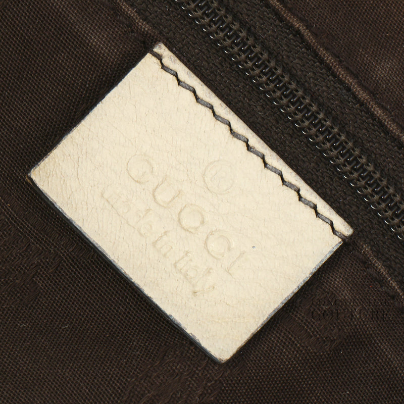 Ivory Guccissima Leather New Ladies Web Large Hobo Bag