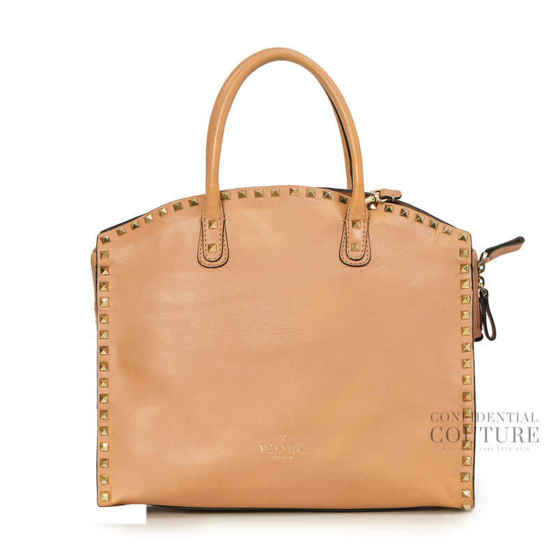 Nude Rockstud Dome Shopper Tote
