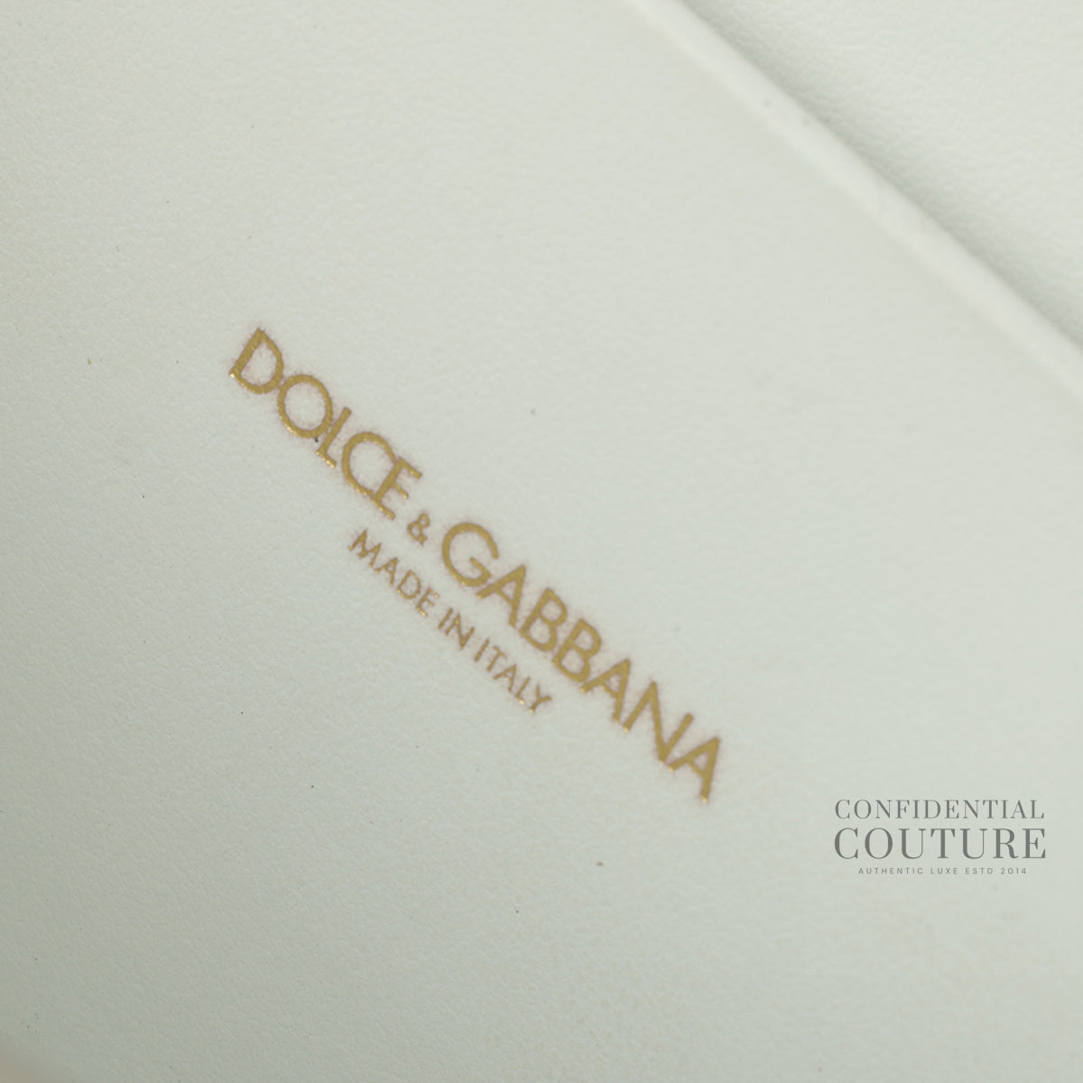 Smooth Calfskin Medium Devotion White Crossbody Bag