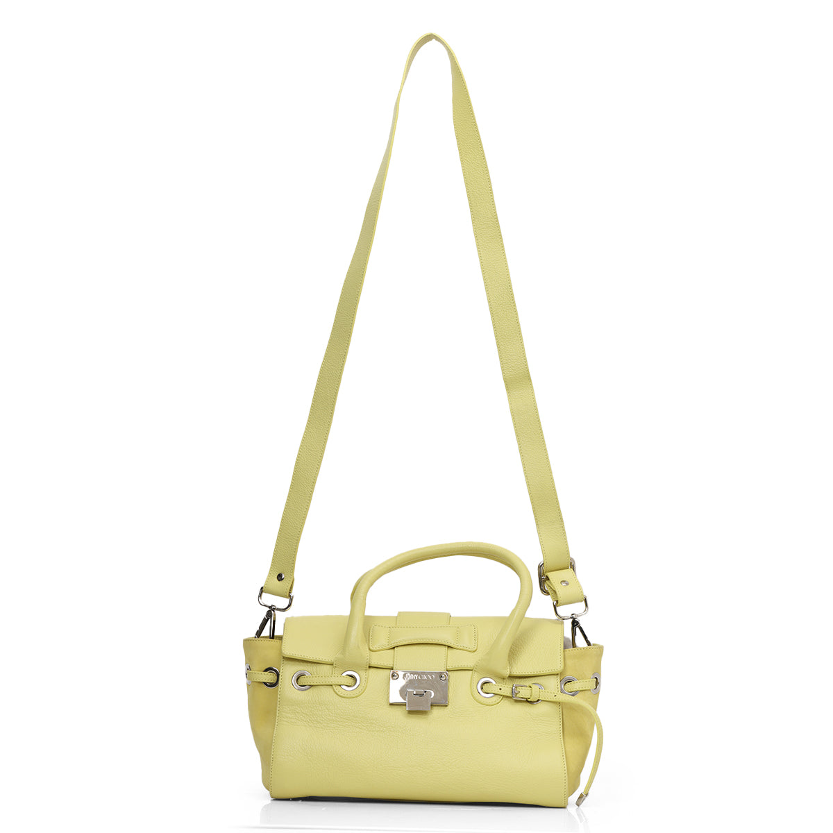Yellow Rosalie Leather Satchel