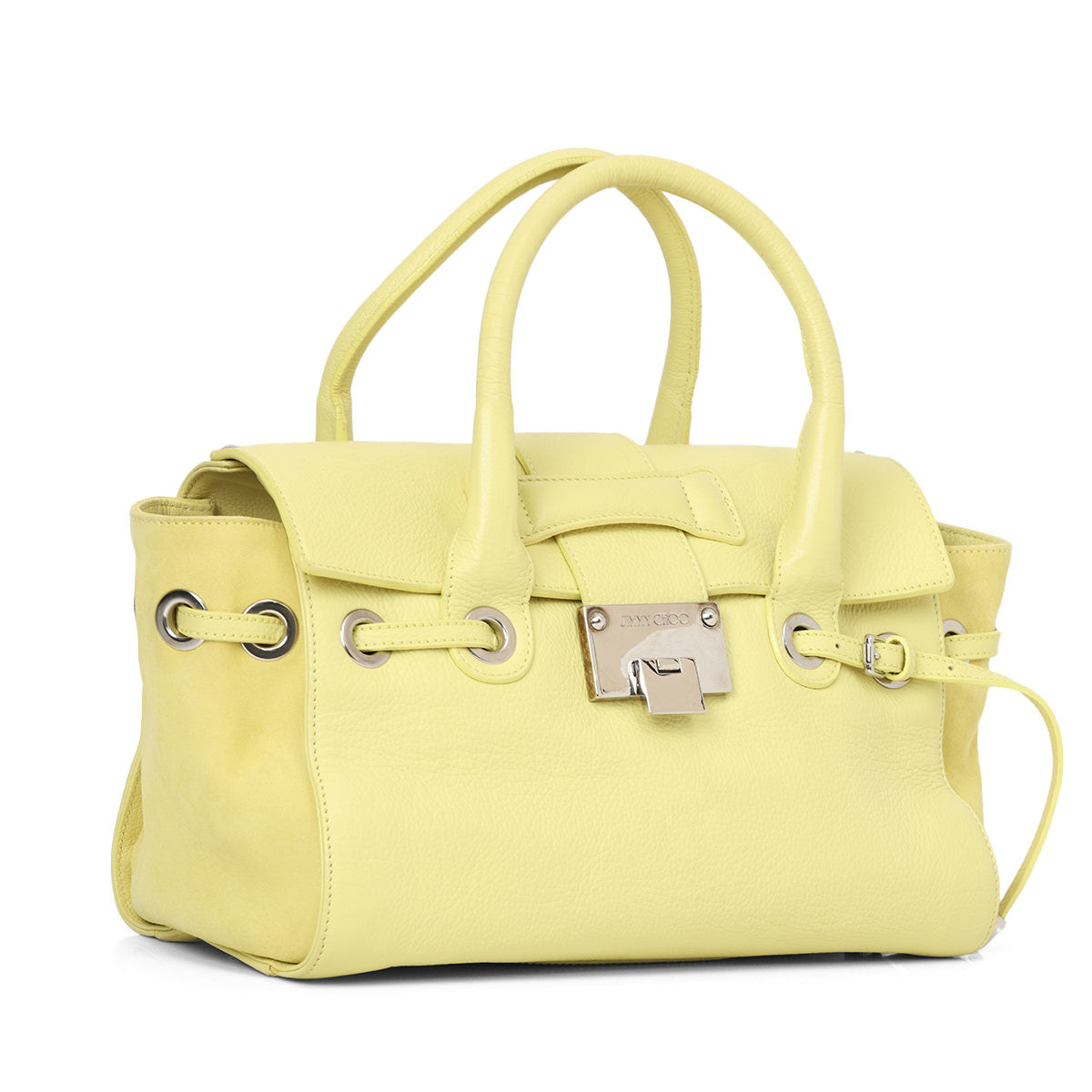 Yellow Rosalie Leather Satchel