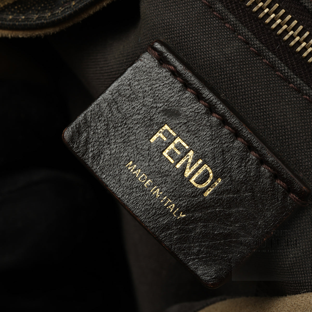 Dusty Rose Leather and Tobacco Pequin Stripe Canvas Hobo Bag