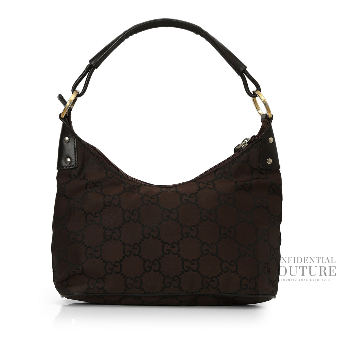 GG Guccisima Ring Canvas Brown Shoulder Bag