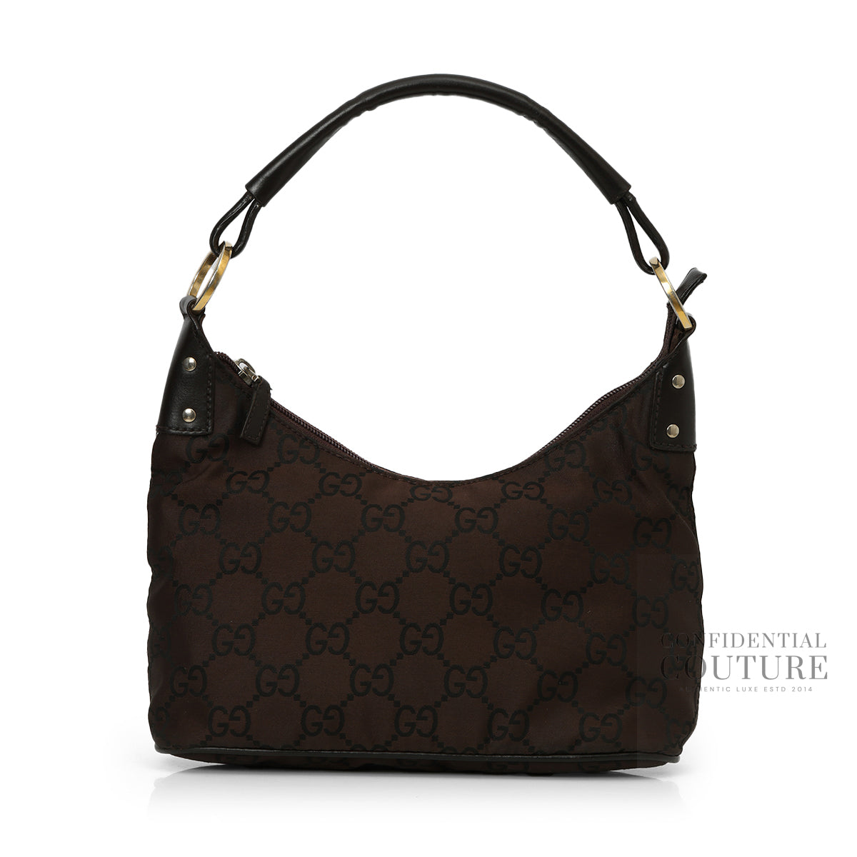 GG Guccisima Ring Canvas Brown Shoulder Bag