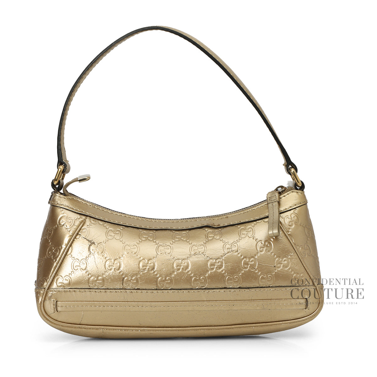 Guccissima Mayfair Metallic Gold Pochette Beige