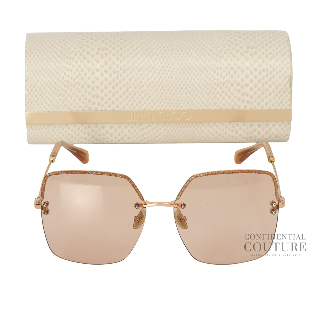 TAVI/S Pink Tone Rimless Sunglasses