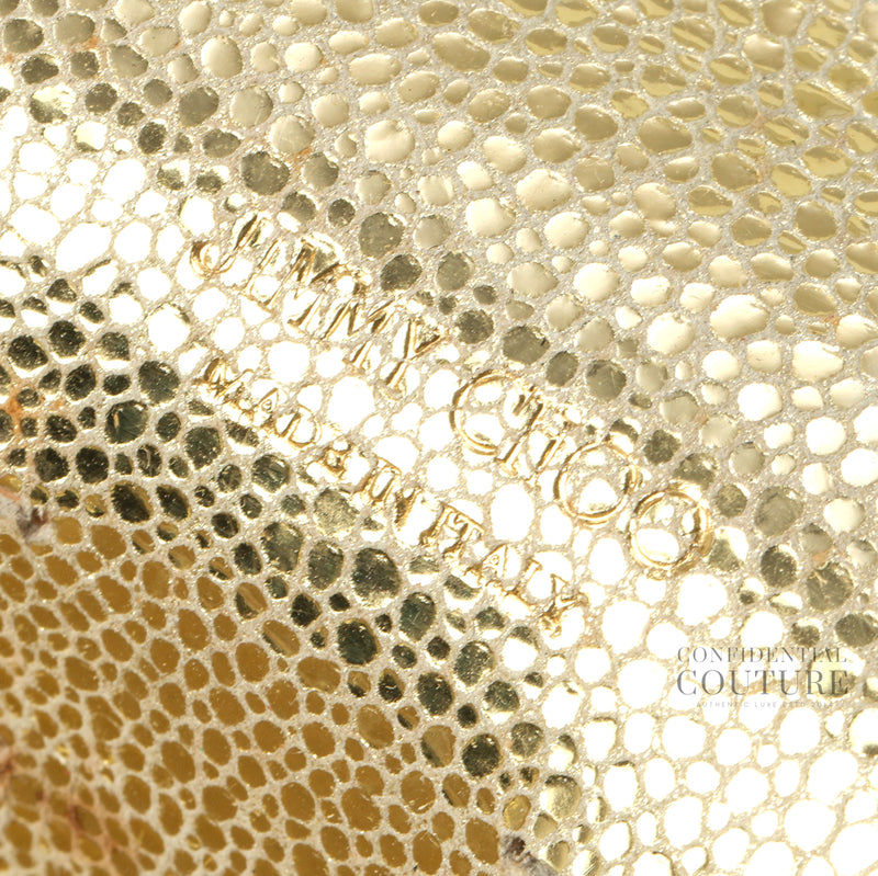 Gold Glitter Fabric Tilsa Clutch