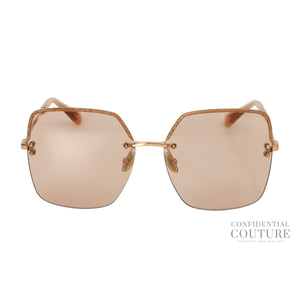 TAVI/S Pink Tone Rimless Sunglasses