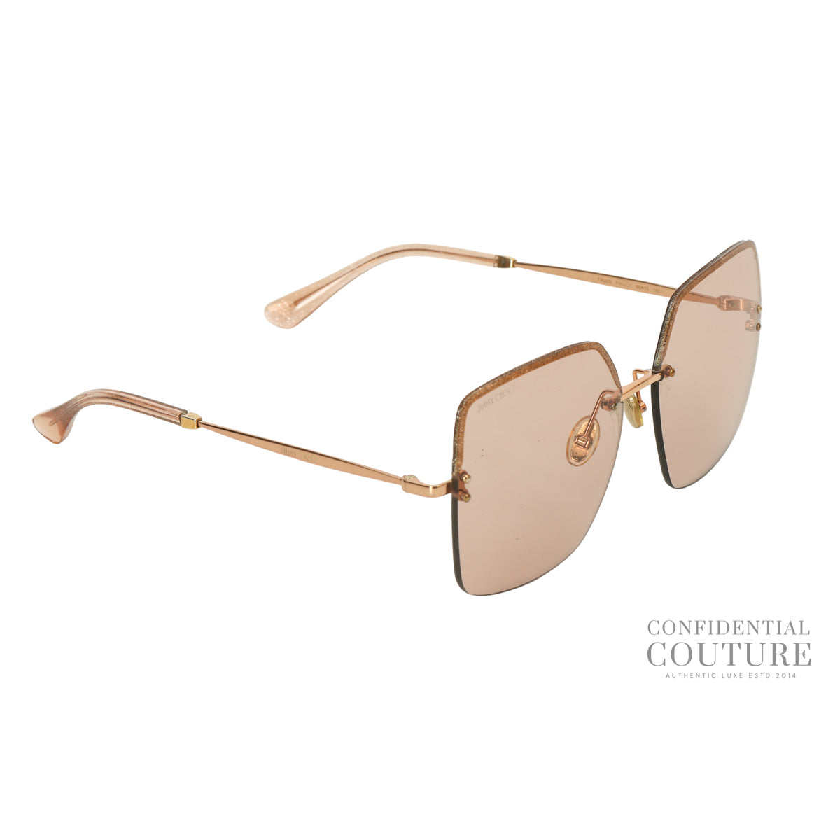 TAVI/S Pink Tone Rimless Sunglasses