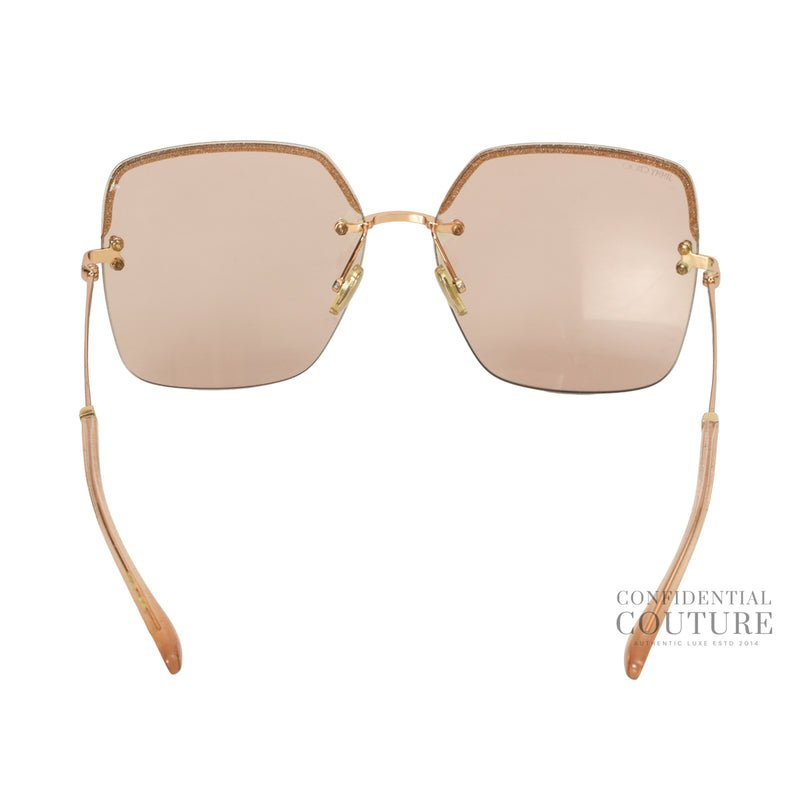 TAVI/S Pink Tone Rimless Sunglasses