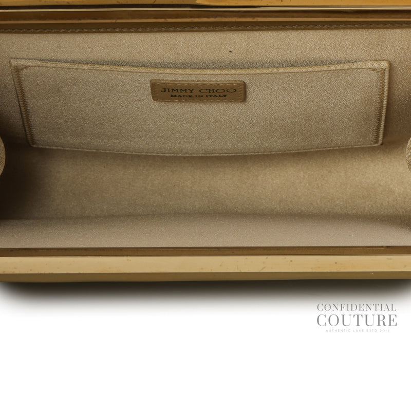 Cayla Metallic Gold Patent Leather Clutch