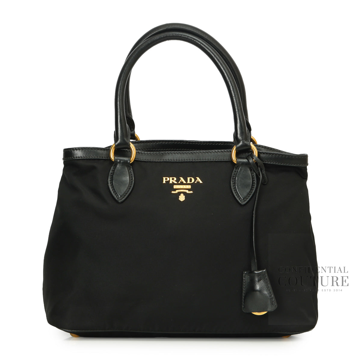 Tessuto Nylon Black Small Tote