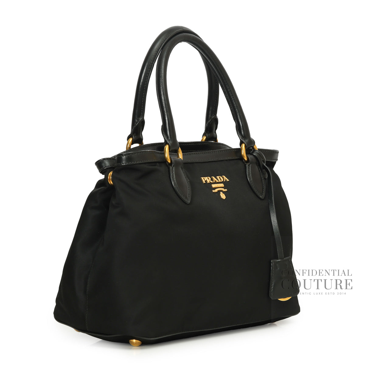 Tessuto Nylon Black Small Tote