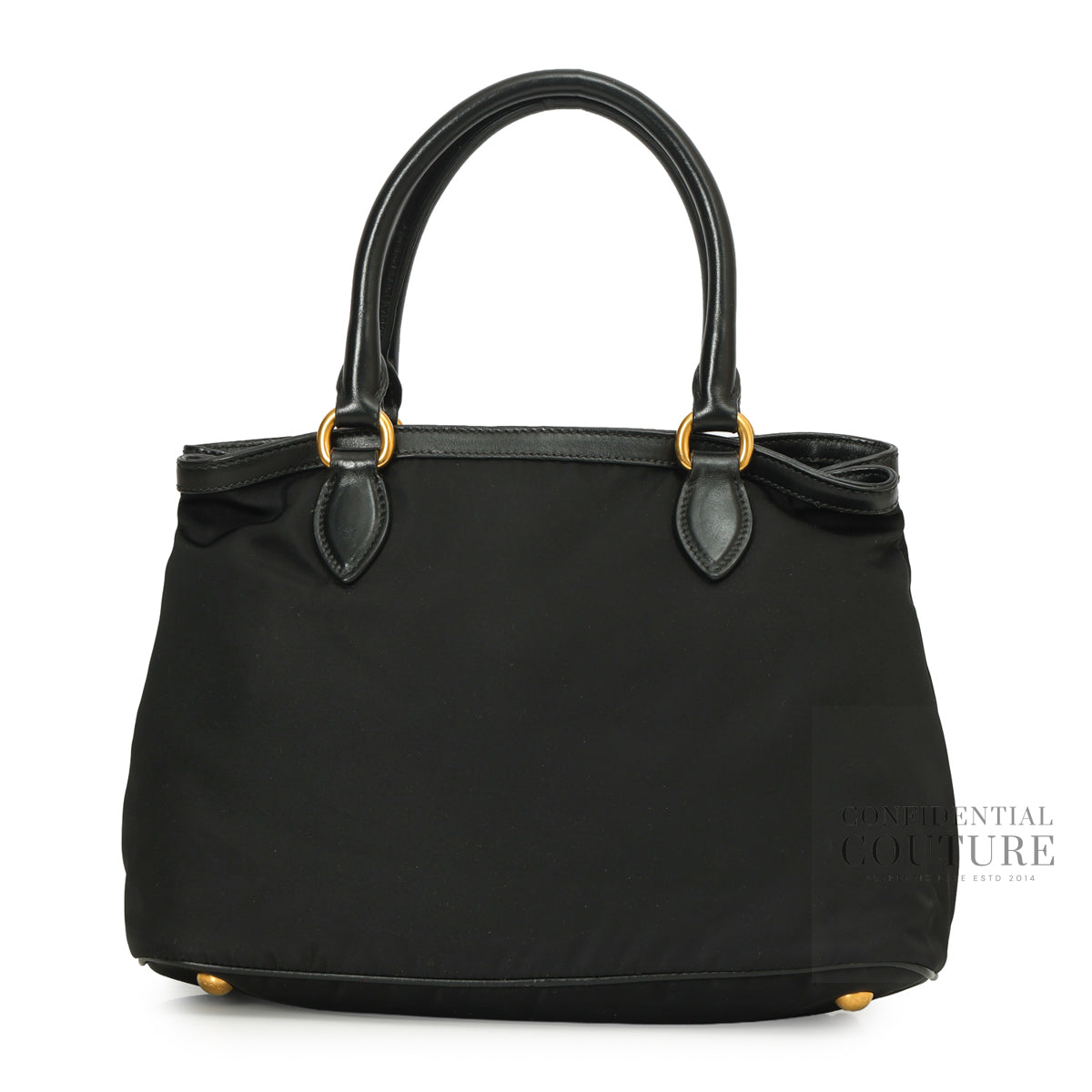 Tessuto Nylon Black Small Tote