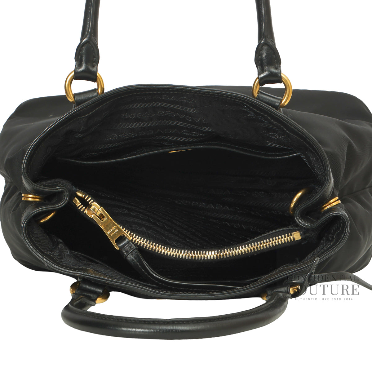 Tessuto Nylon Black Small Tote