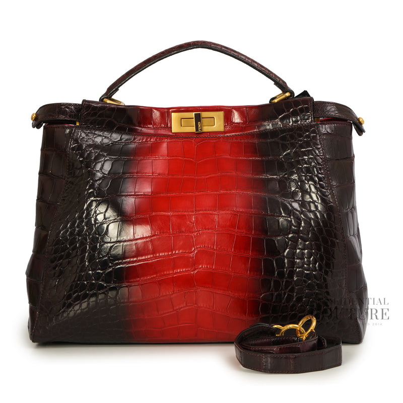 Iconic Peekaboo Tie and Dye Rogue Crocodile Large Bag