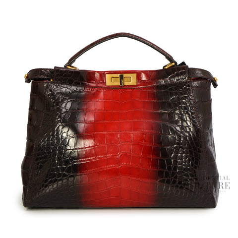 Iconic Peekaboo Tie and Dye Rogue Crocodile Large Bag