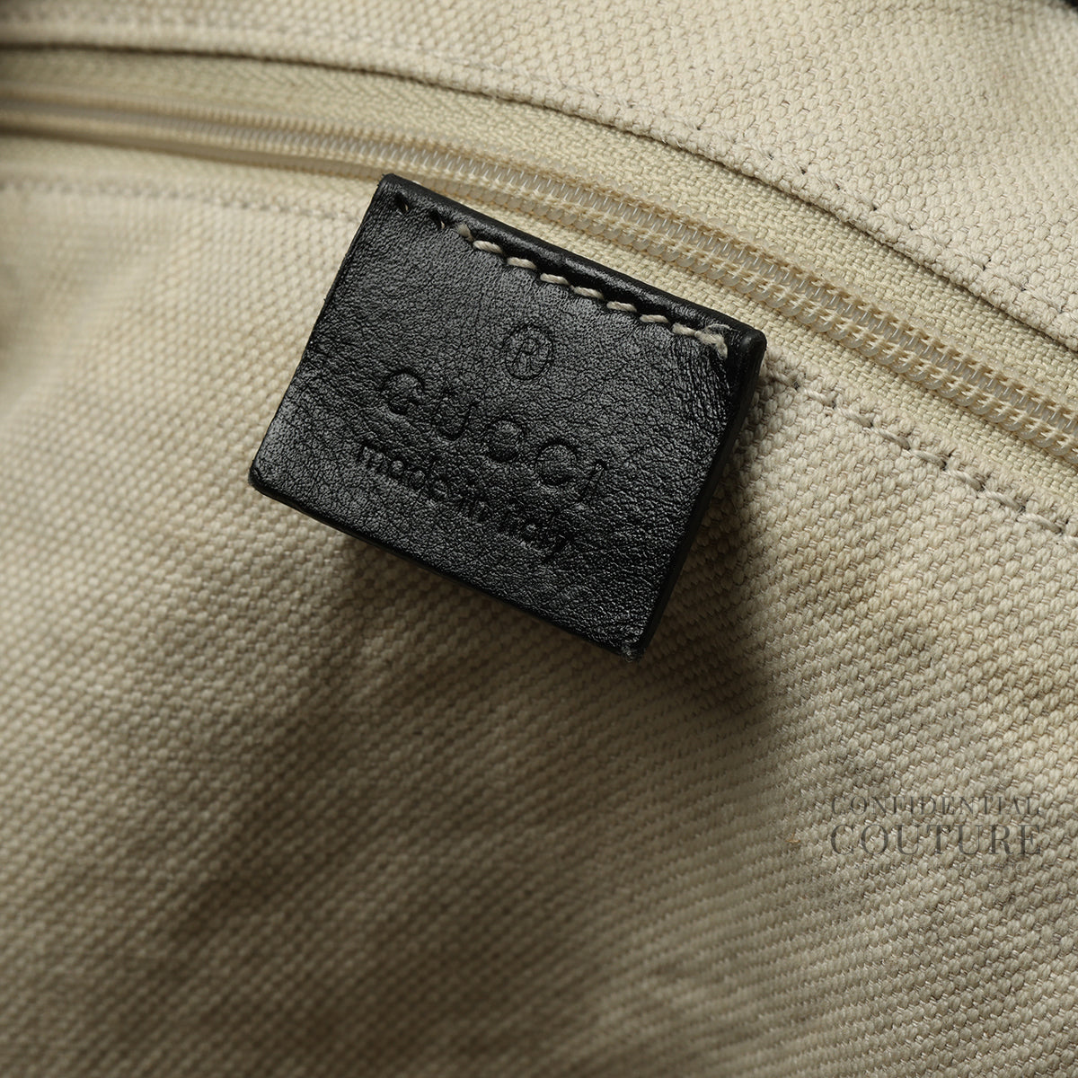 Black Guccissima Leather Medium Sukey Tote Bag