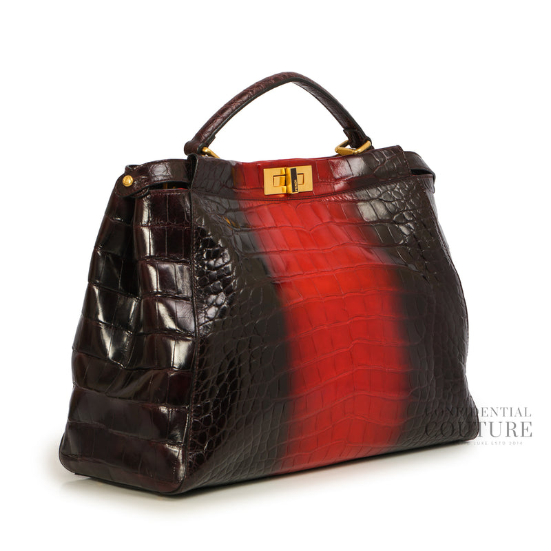 Iconic Peekaboo Tie and Dye Rogue Crocodile Large Bag