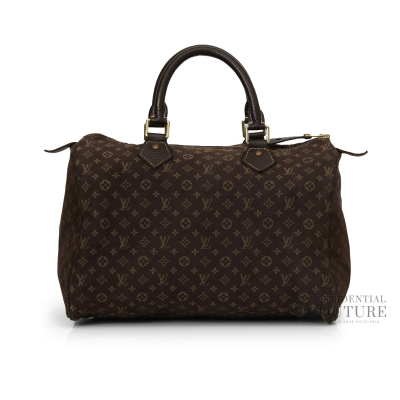 Louis Vuitton Monogram Mini Lin Speedy 30 Bag