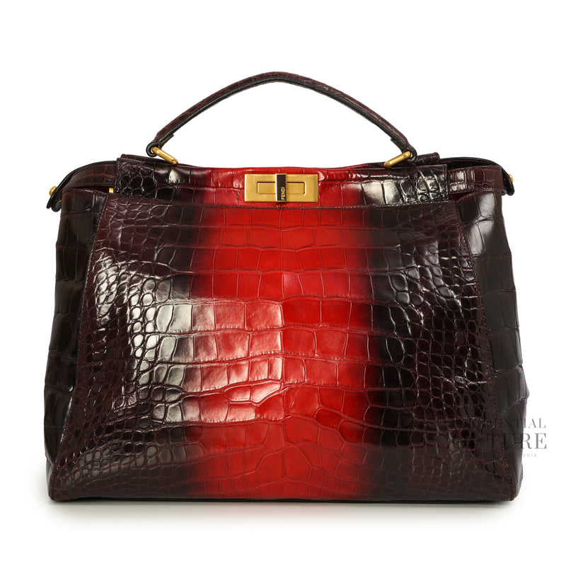 Iconic Peekaboo Tie and Dye Rogue Crocodile Large Bag