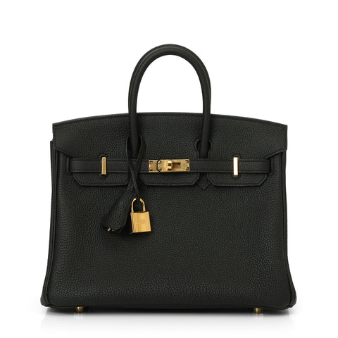 Sac Birkin 25 Veau Togo Noir