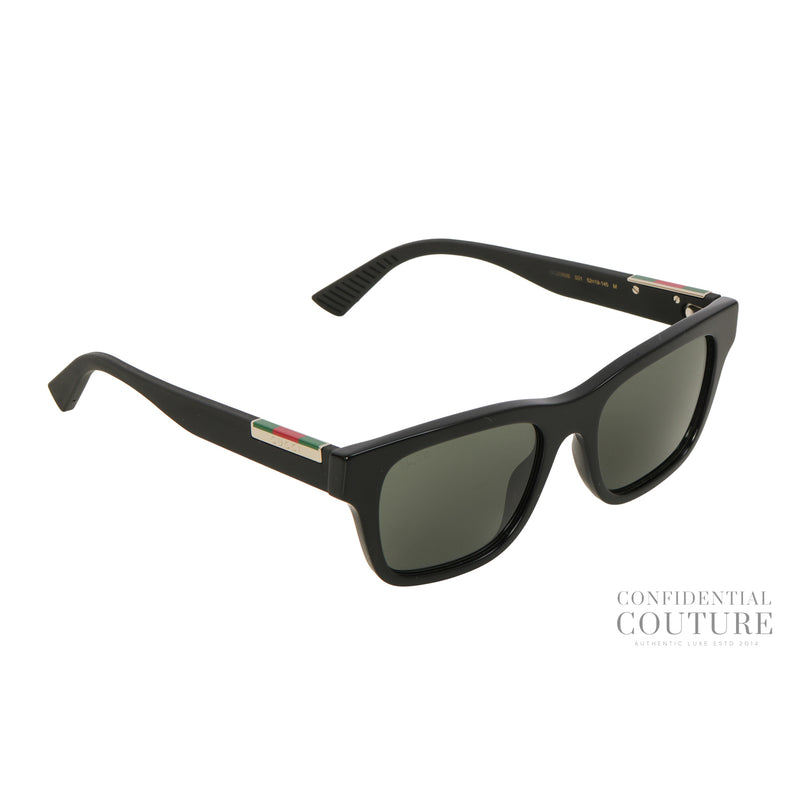 GG Square Frame Black Sunglasses 2089S