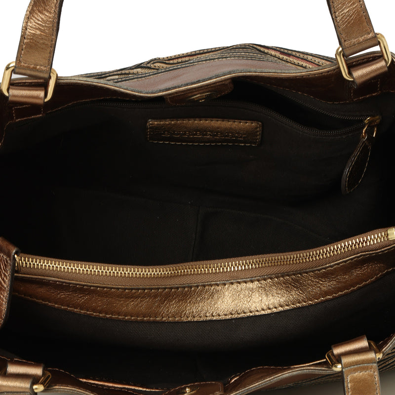 Pre loved burberry haymarket shoulder bag one size sale