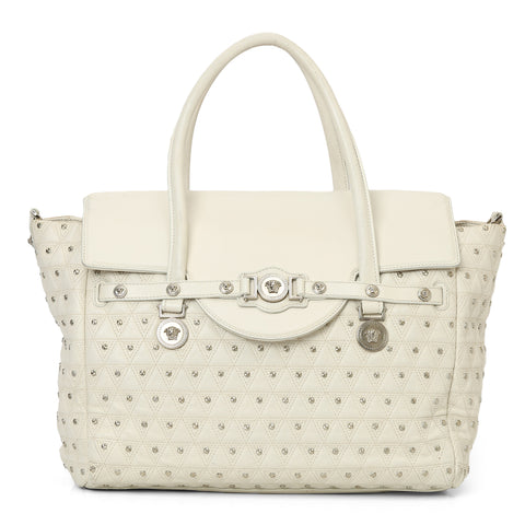 Nappa Trapuntata Triangle Quilted Studded Bag One Size