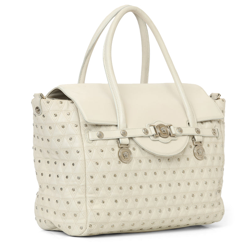 Pre-loved Versace Nappa Studded Bag One Size