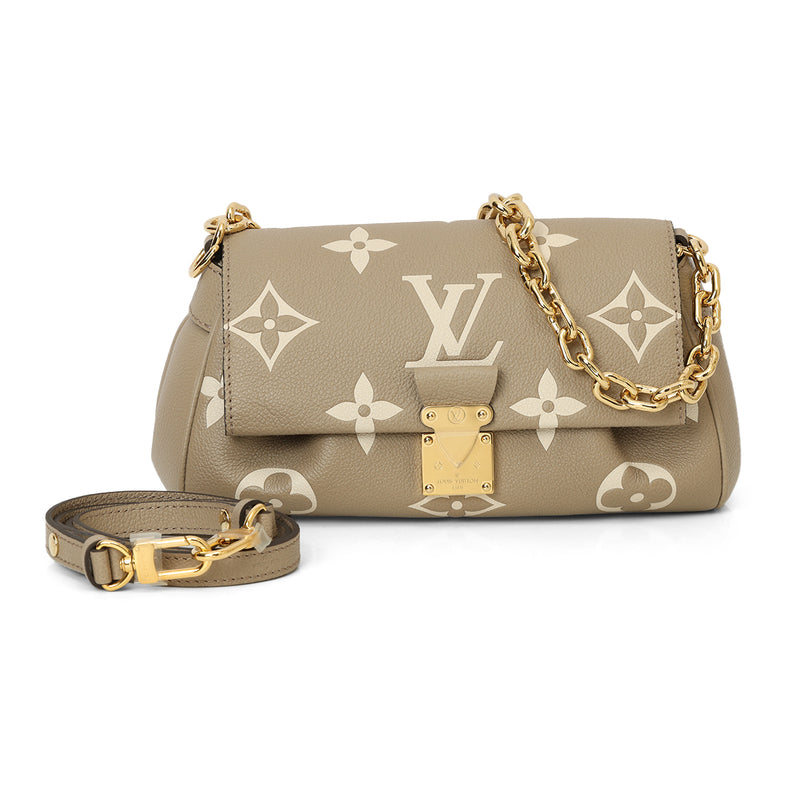 Bicolor Favorite Monogram Empreinte Leather Bag One Size